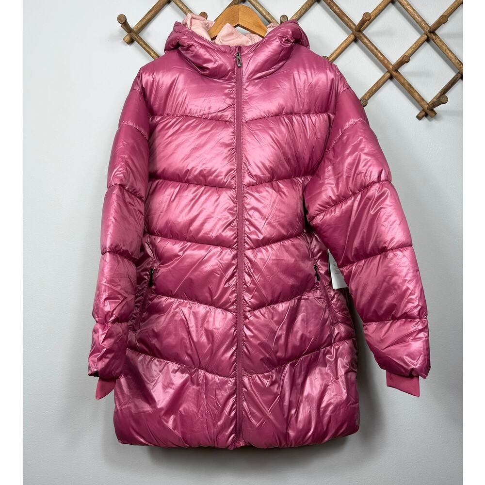 New Spyder Boundless Long Puffer Coat in Rose Wine Women's Size L